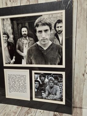 The Who Framed Wall Art Photo Collage Rock Band Decor 11x14 Sealed